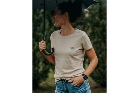 Giants fishing Tričko dámské béžové Rak