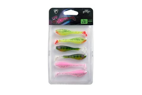 Fox Rage Gumová nástraha Mini Fry UV Mixed colour 7cm 6ks