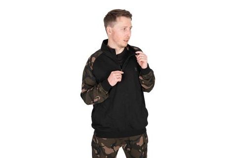 Fox Mikina LW Black/Camo QTR ZIP