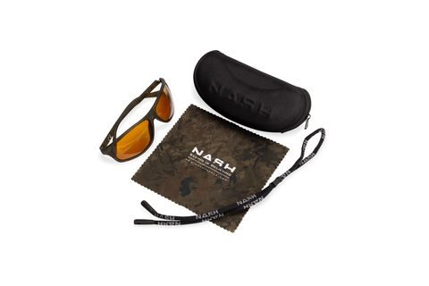 Nash Brýle Camo Wraps with Yellow Lenses