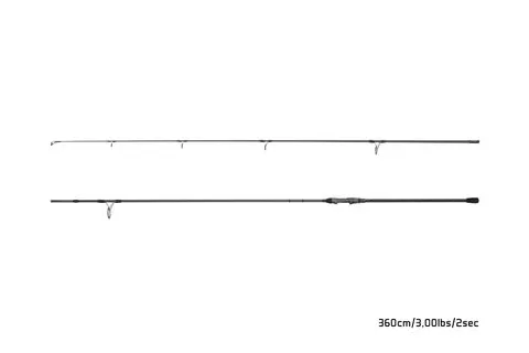 Delphin Prut Opium BlacxCarp 3G TechnoCork 12ft 360cm 3,00lbs 2díl