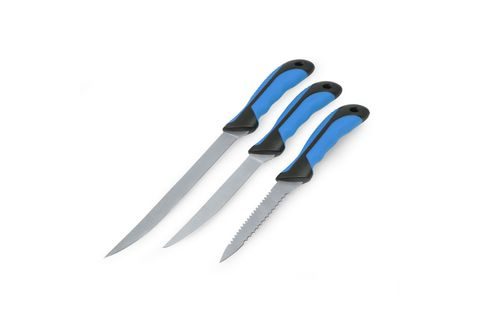 Zebco Sada Filetovacích Nožů + Nůžky Fish Filleting Knife Set