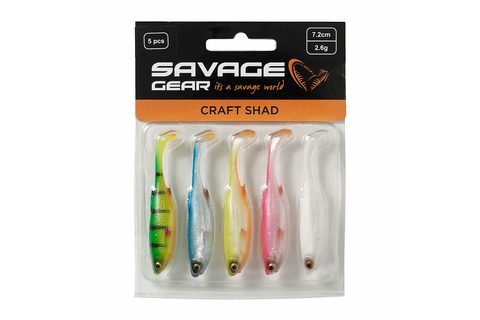 Savage Gear Gumová nástraha Craft Shad Dark Water Mix 5ks