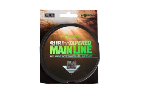 Korda Ujímaný vlasec Subline Tapered Mainline 0,28-0,50mm brown 300m