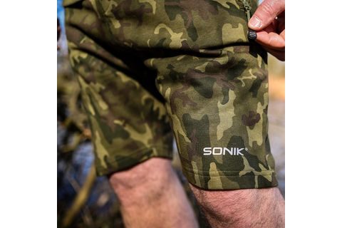 Sonik Kraťasy Camo Fleece Shorts