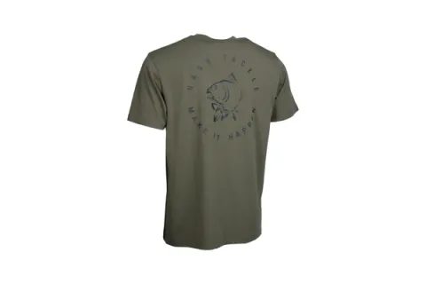 Nash Triko Make It Happen Carp Logo T Shirt Green