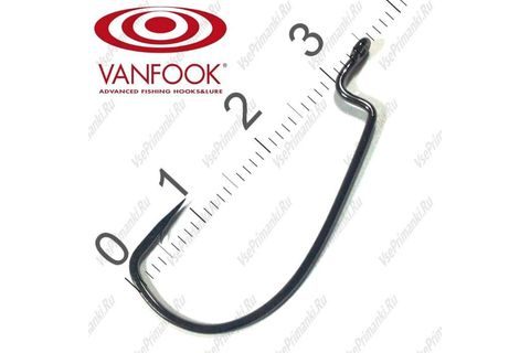 Vanfook Offsetové háčky Worm 55B Flat 8ks