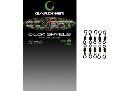 Gardner Obratlíky Gardner Covert C-Lok Swivels vel.12 10ks