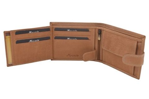 Mercucio Pánská peněženka Kapr hlava natural