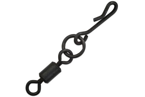 Giants Fishing Obratlík s rychlovýměnnou karabinou Heli Swivel with Quick Snap 5ks velikost #4 (EU 8)