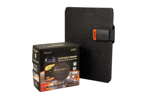 Deeper Nahazovací sonar Fishfinder CHIRP+ 3 Power Bundle se solární nabíječkou