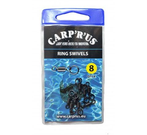 Carp ´R´ Us Obratlíky s koužkem Ring Swivel vel.8 8ks