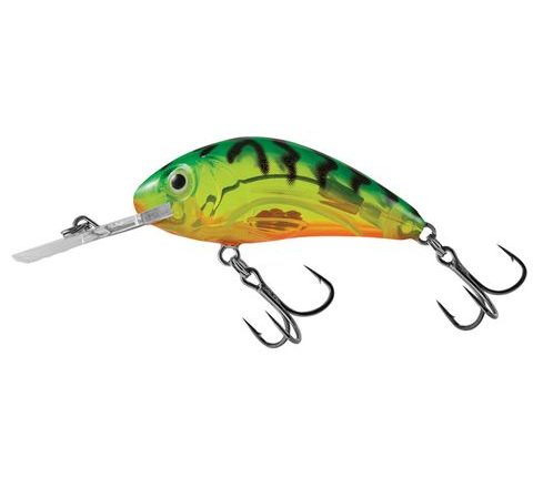 Salmo Wobler Rattlin Hornet Clear Floating Clear Hot Green Tiger