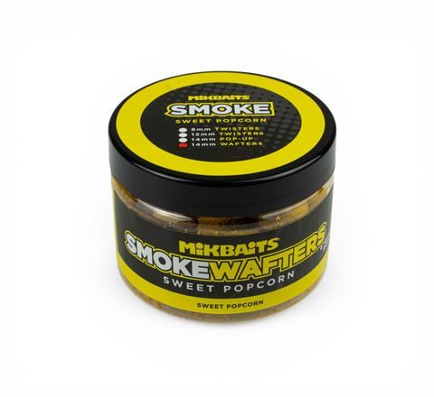 Mikbaits Vyvážené Boilie Smoke wafters Sweet Popcorn 14mm 150ml