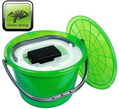 Giants Fishing Řízkovnice s víkem 13 l + vzduchování zdarma!