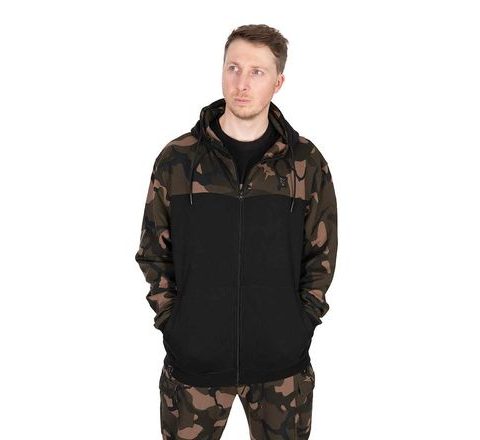 Fox Mikina LW Čierna / Camo Split Zip Hoody