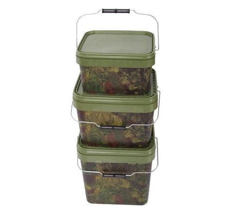 Gardner Kbelík hranatý Square Camo Buckets 10l