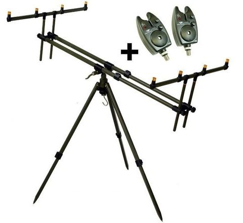 Giants Fishing Stojan Tripod Army 4 Rods + 2x hlásič zdarma