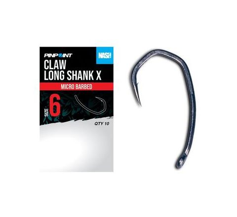 Nash Háčky Claw Long Shank X Micro Barbed 10ks