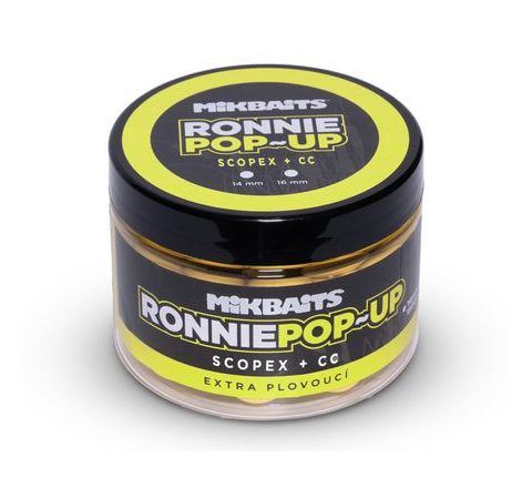 Mikbaits Plovoucí boilie Ronnie pop-up Scopex + CC 150ml