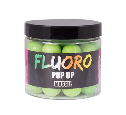 LK Baits Pop-Up boilie Fluoro Mussel 18mm 200ml