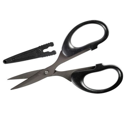 Giants Fishing Nůžky černé Scissors with Safety Cap