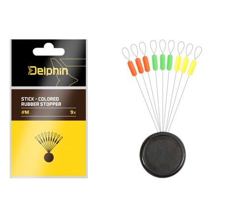 Delphin Zarážky Stick Colored Rubber Stopper M