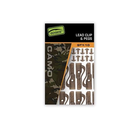 Fox Závěsky Edges Camo Lead Clip + Pegs 10ks