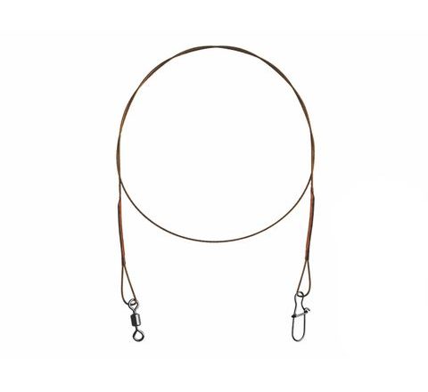 Delphin Ocelové lanko Bomb! s obratl. a karabinkou 49 vláken