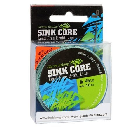 Giants Fishing Splétaná šňůra Sink Core Lead Free Line Camou 10m