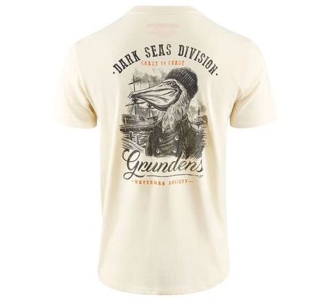 Grundéns Triko Dark Seas X Grundens Portsmith SS T-Shirt Natural