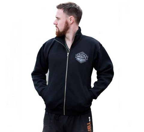 Mikbaits Mikina fans team so zipsom čierna