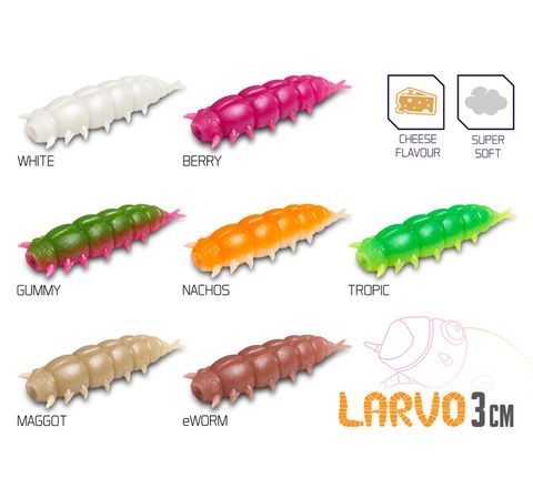 Delphin Umělá nástraha Larvo Cheese 15ks