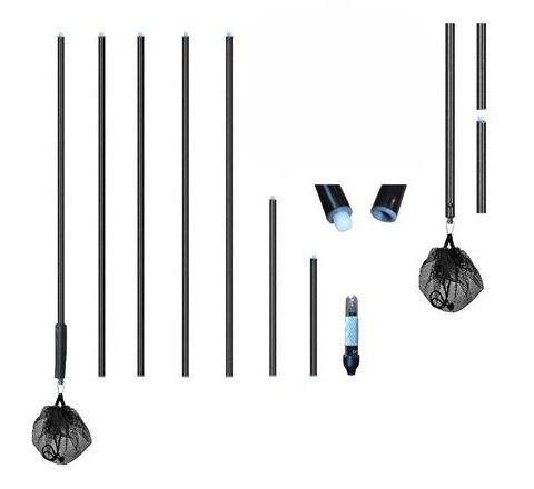 Daemons Sklopná tyčová bójka Daemons 05 R2 s LED diodou a síťkou