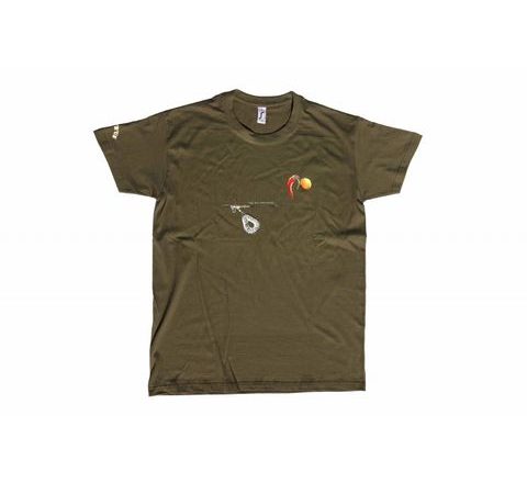 Carp 'R' Us Tričko Mouthsnagger army zelená