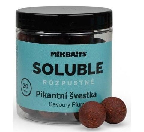 Mikbaits Rozpustné boilies Soluble Pikantní švestka 250ml