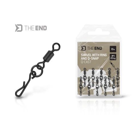 Delphin Obratlík s kroužkem a rychloklipem TheEND Q-Cast 10ks