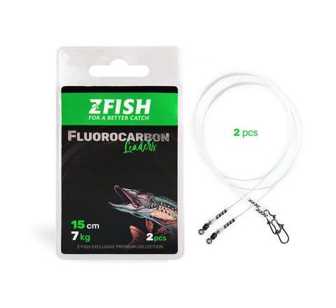 Zfish Lanko Fluorocarbon Leader 2ks