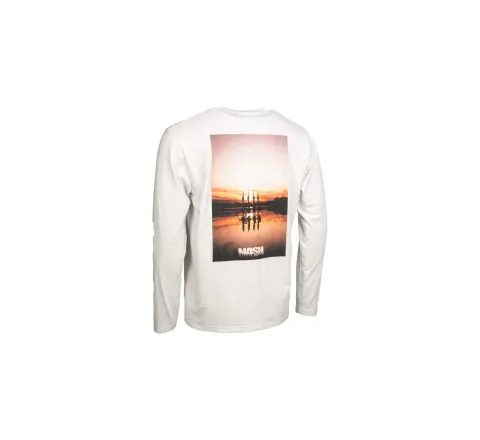 Nash Triko Make It Happen Sunset Long Sleeve T Shirt Ecru