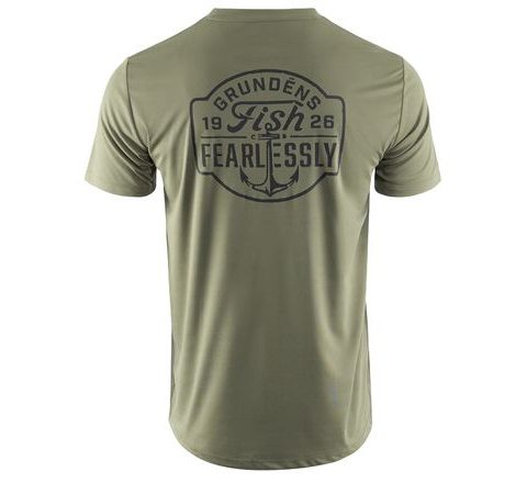 Grundéns UV Triko Fish Fearlessly SS Tech Tee Forest