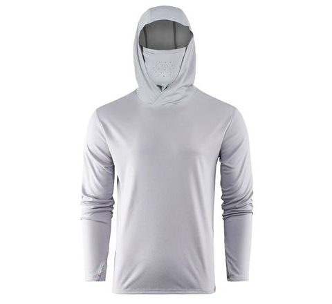 Grundéns UV Tričko Tough Sun Masked Hoodie Mist