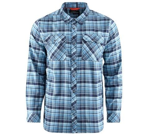 Grundéns Košile Dungeness Seawool Flannel Shirt Captain's Blue