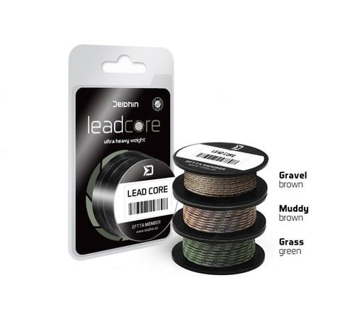 Delphin Olovená šnúra Leadcore kamufláž