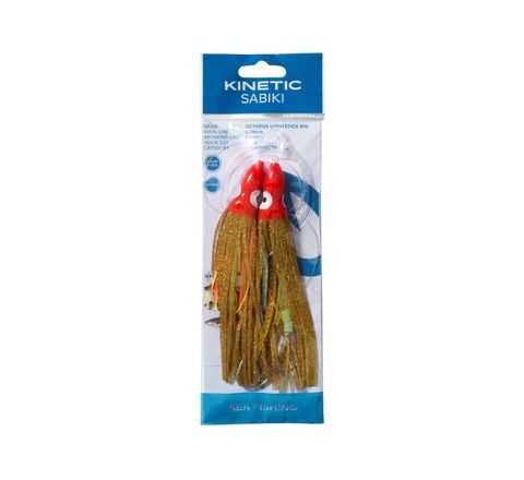 Kinetic Náväzec Sabiki Octopus Lightstick veľ.6/0 Gold/Orange