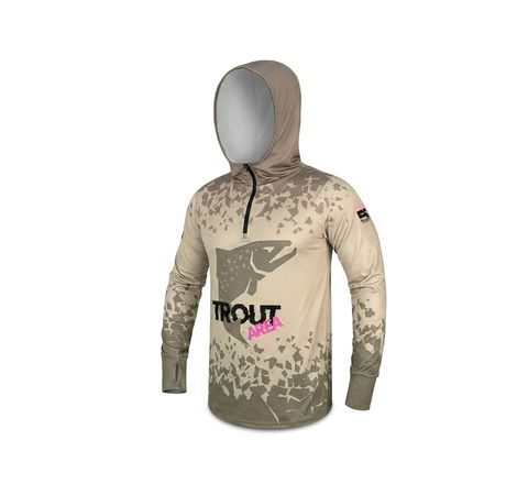 Delphin Tričko s kapucí UV Armor 50+ Trout