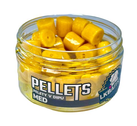 LK Baits Pop-up Pelety v dipe Med 40g