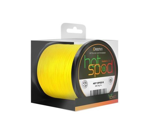 Delphin Šnúra HotSPOD 8 Žltá 0,14mm 9,6kg 300m