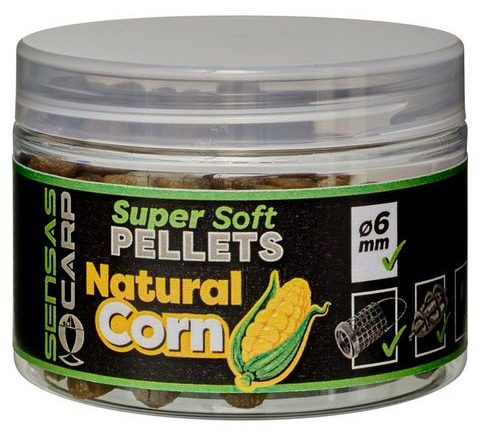 Sensas Pelety Super Soft Natural Corn 60g