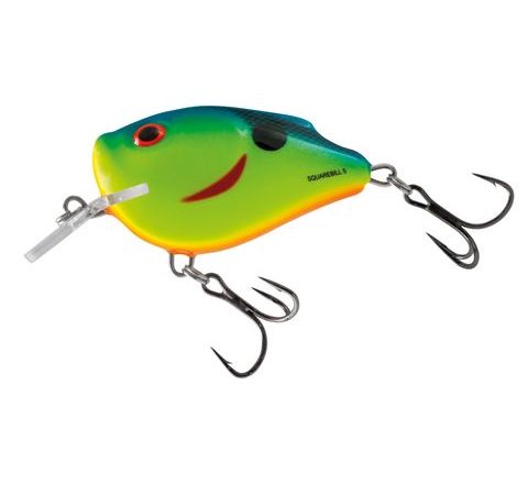 Salmo Wobler SquareBill Floating Chartreuse Powder Blue