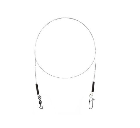 Delphin Fluorokarbónové lanko Bomb! s obratlíkom a karabínkou 2ks